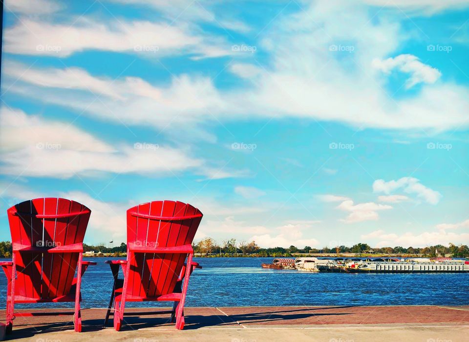 Chairs on the Levee