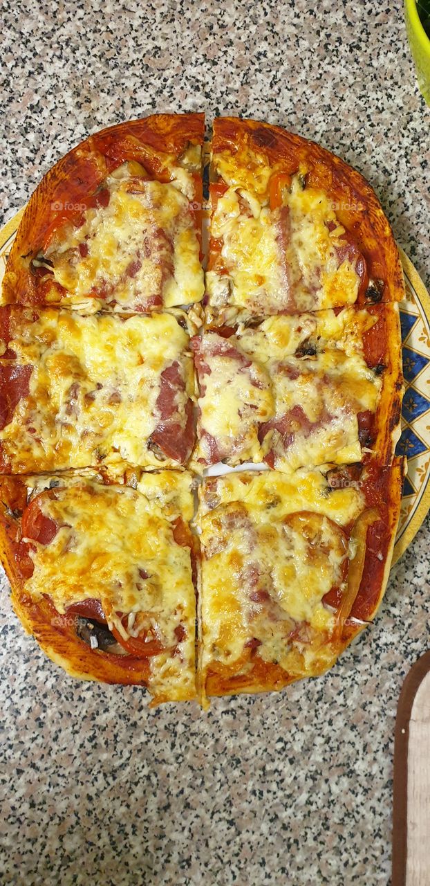 home made pizza