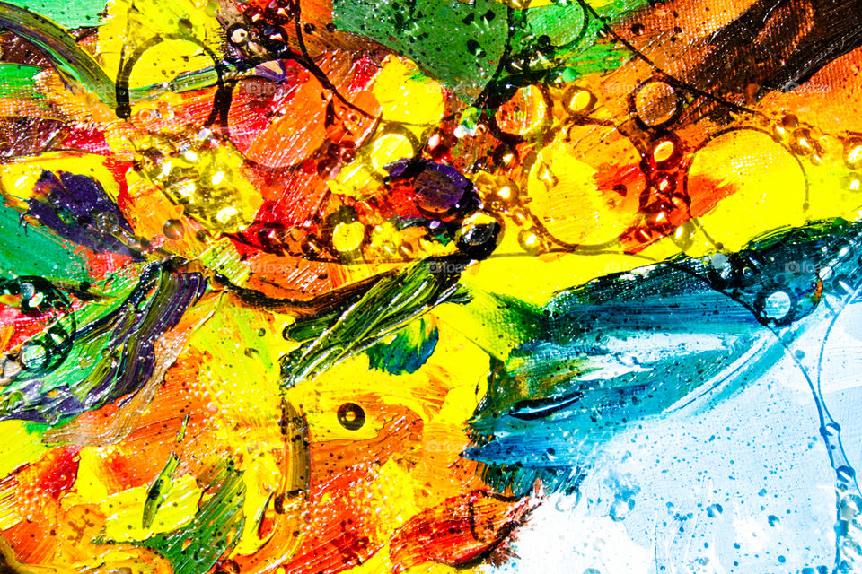 Abstract colors background and bobbles 