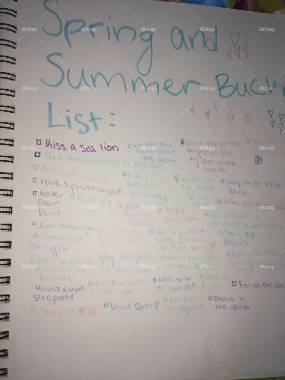 My Summer Bucket List :)
