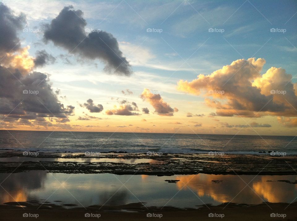 I love the sea, the water and the nature.  Here the reflection of the sea in Porto de Galinhas, coast of Brazil. / Eu amo o mar, a água e a natureza. Aqui o reflexo do mar em Porto de Galinhas, litoral do Brasil. 