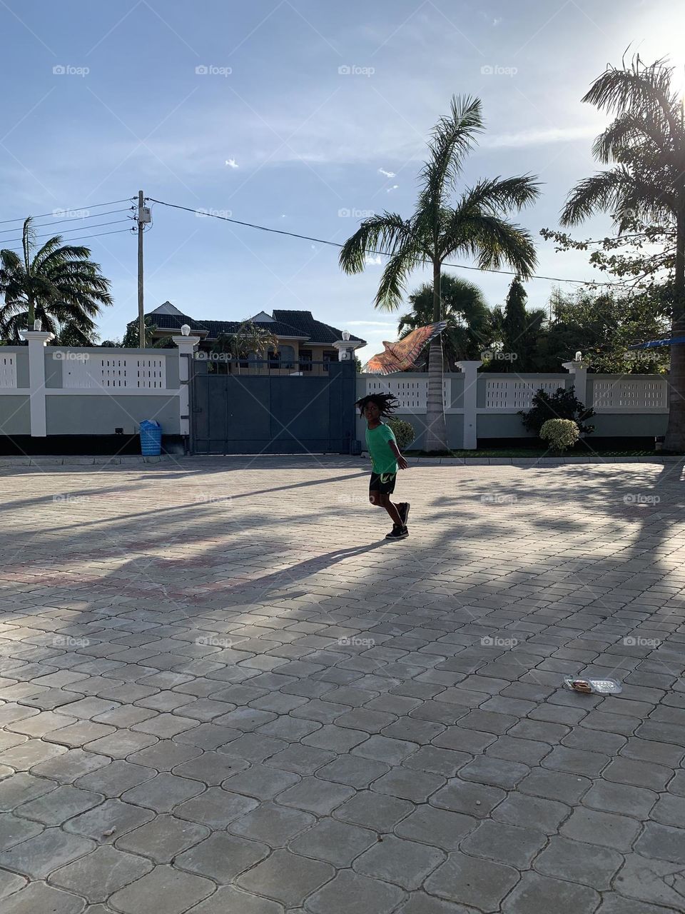 My GS raising his kite