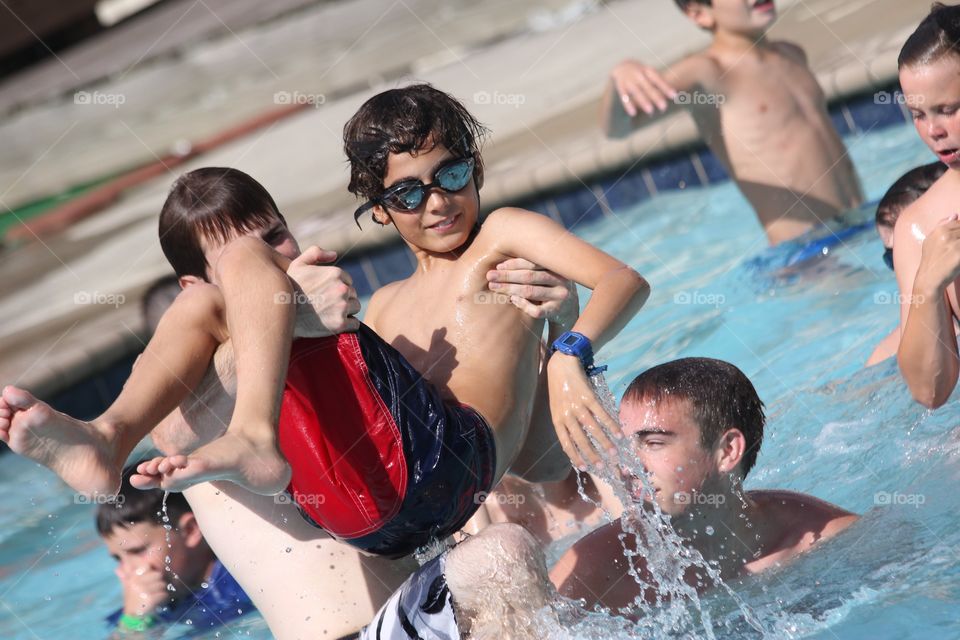 Pool Time with Boys