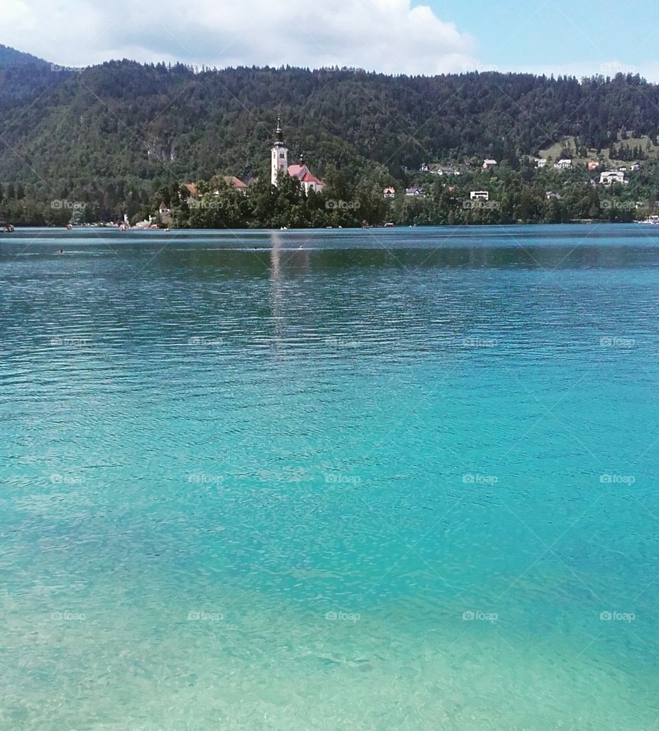 The isle at the Bled lake