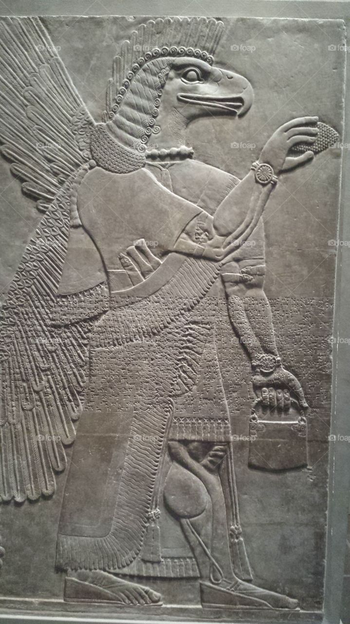 Ancient carvings in stone as seen in the Metropolitan Museum of Art