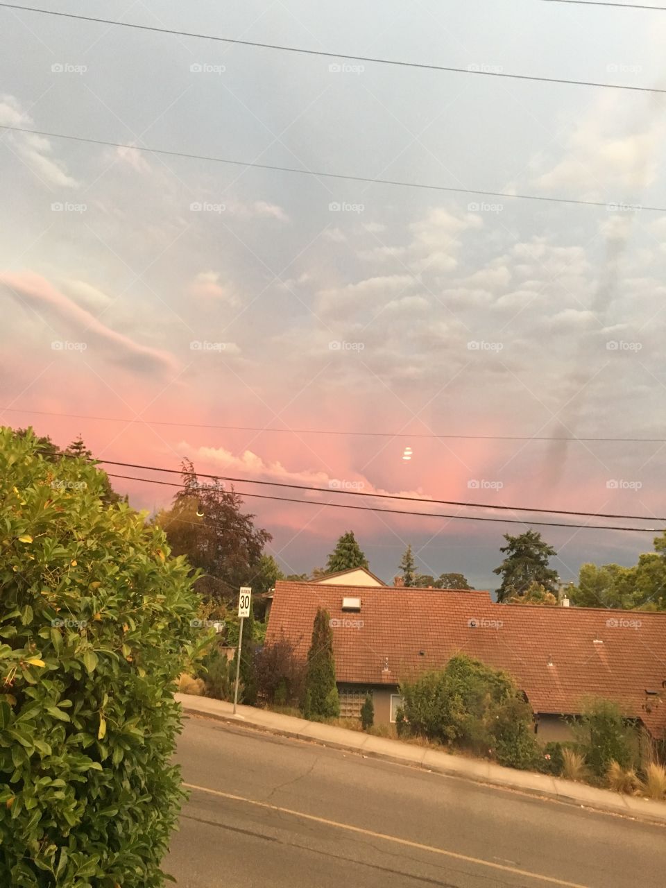 There is a fire in the sky