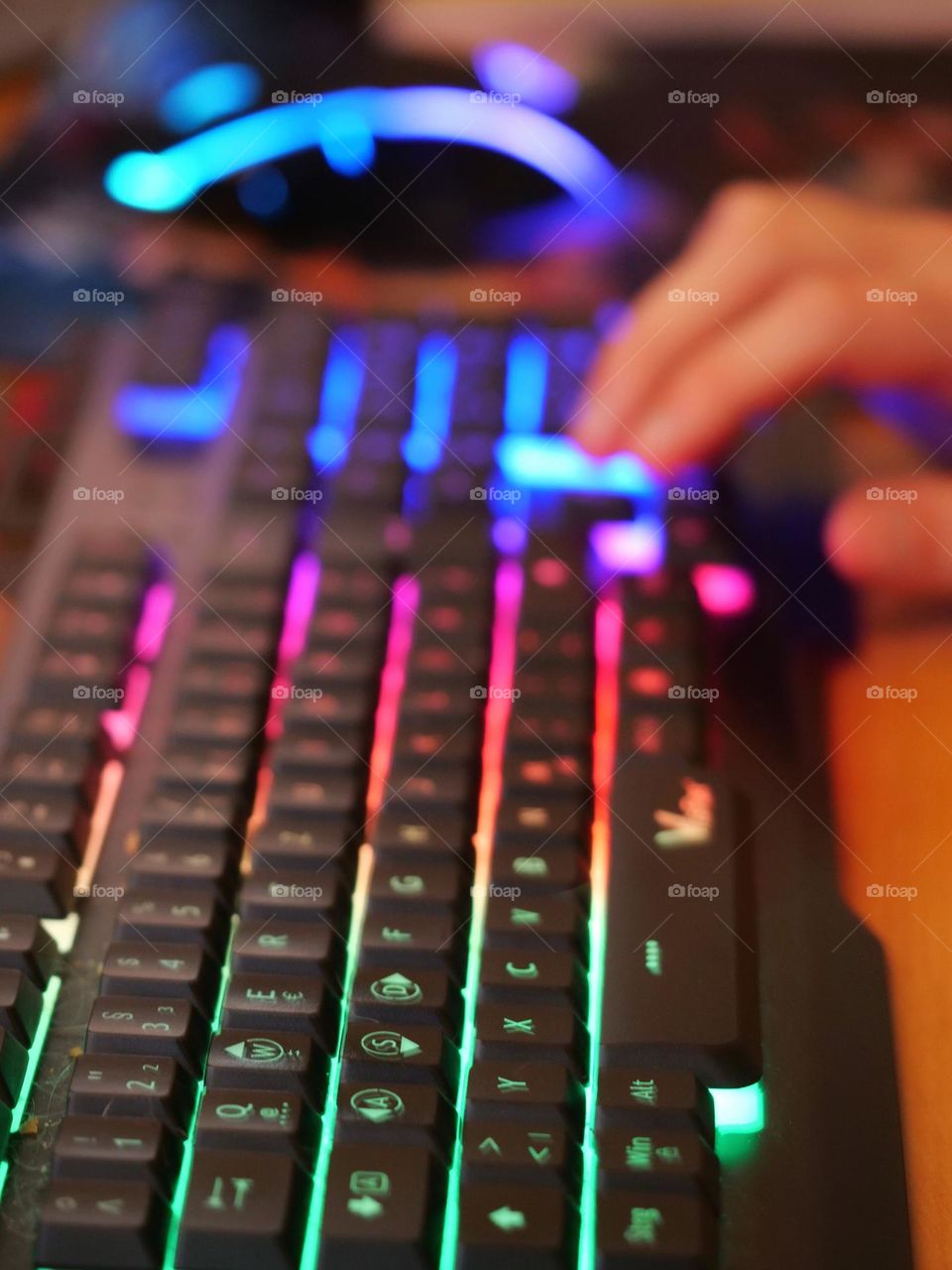 RGB computer keyboard