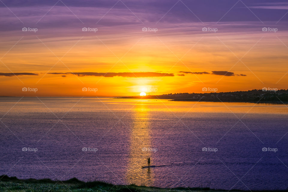 Sunset surfer