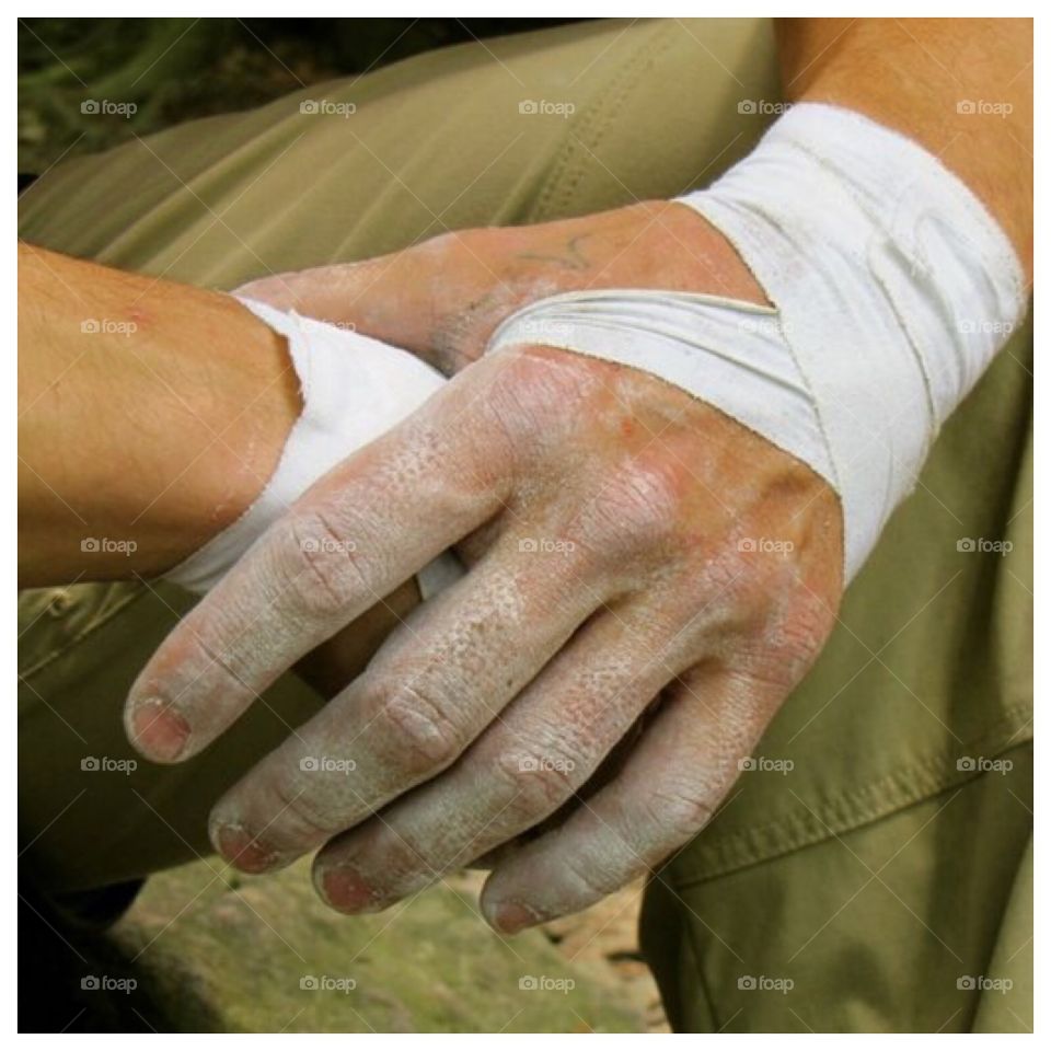 Climbers hands