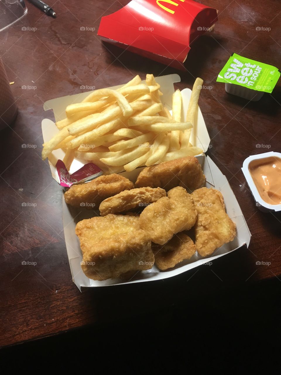 McDonalds Chicken Nuggets and Fries