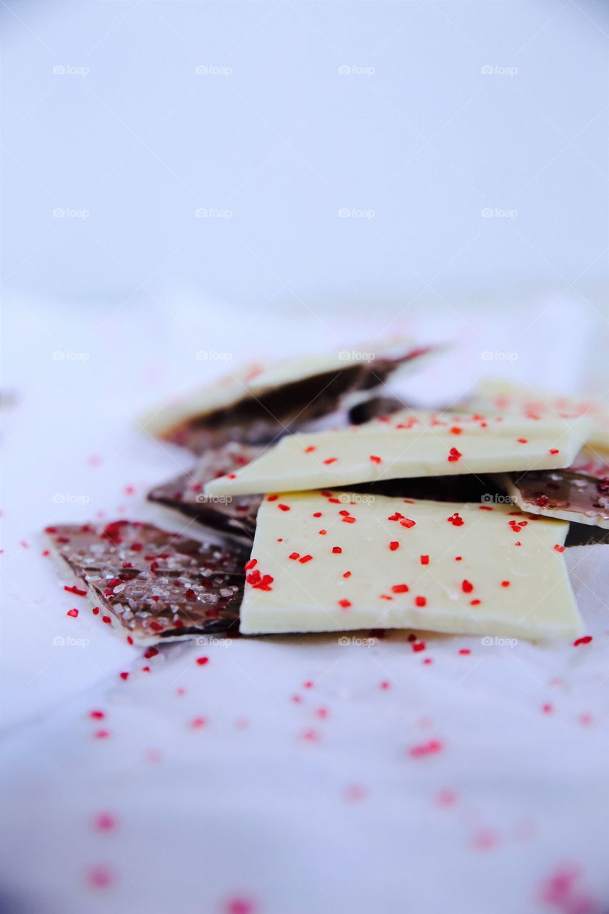 Smooth, creamy chocolate, sprinkled with delicious peppermint sprinkles!