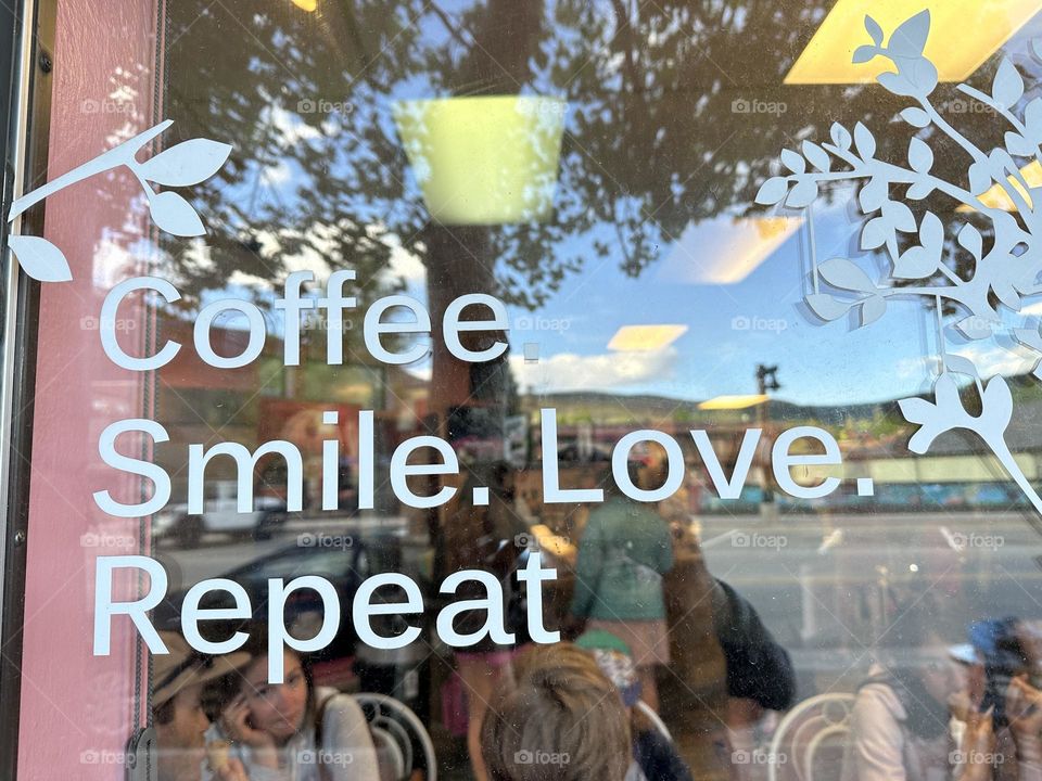 Coffee shop window 