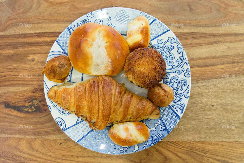 Breakfast pastries in San Sebastián 