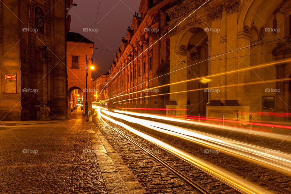 Street of Praque at night