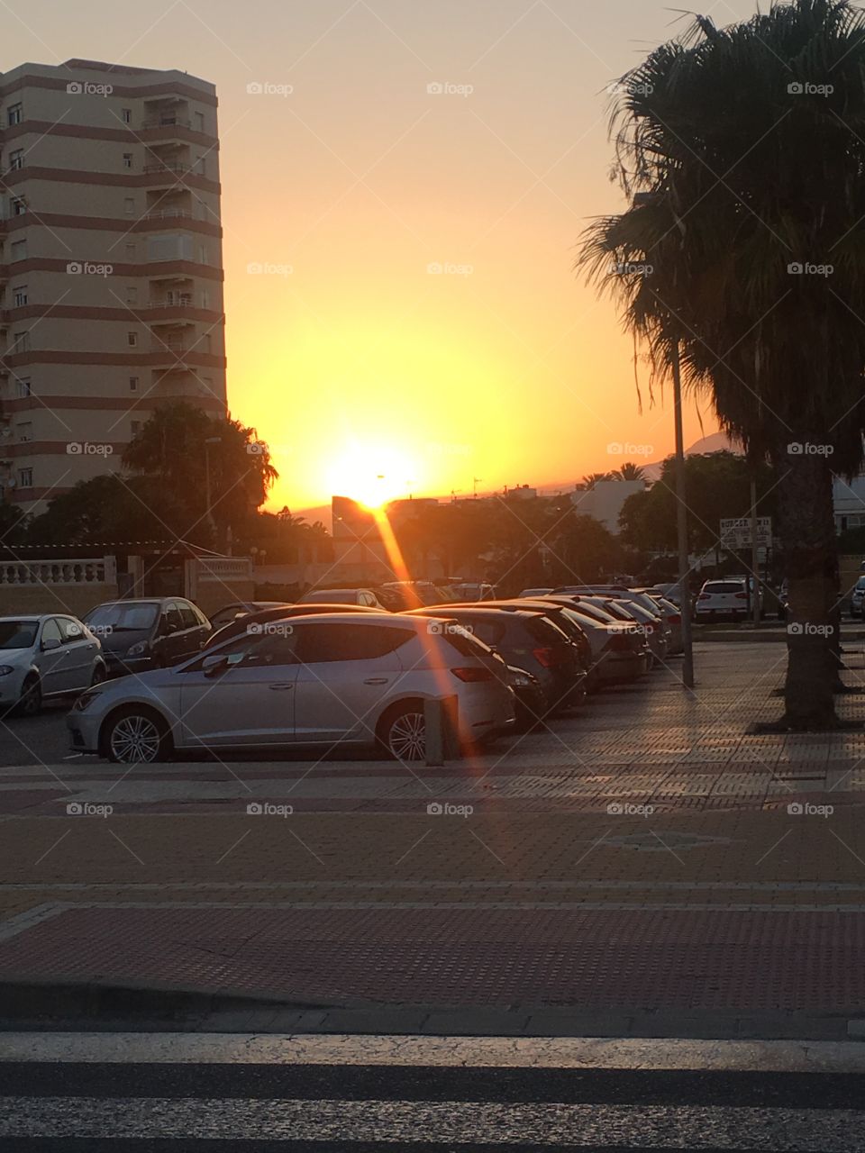 Gorgeous sunset in Almería 