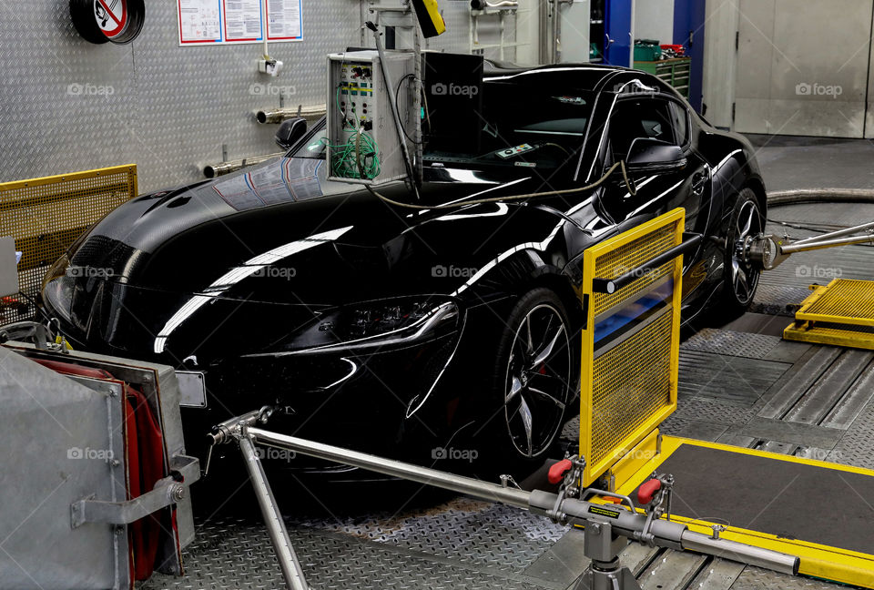 the toyota supra is being tested