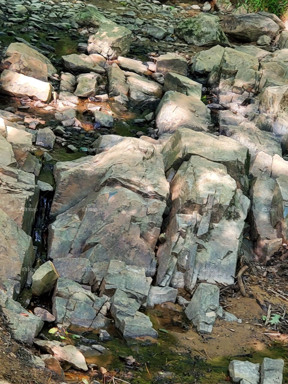 Eroded rock formation