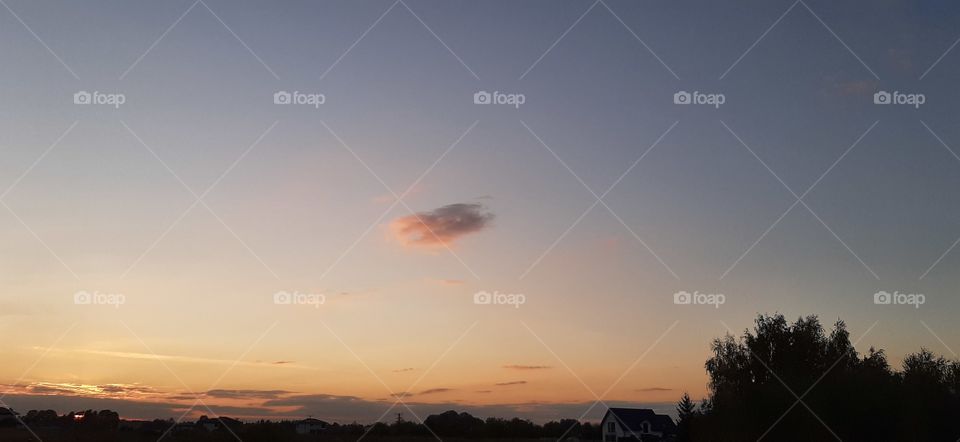 Landscape during sunset