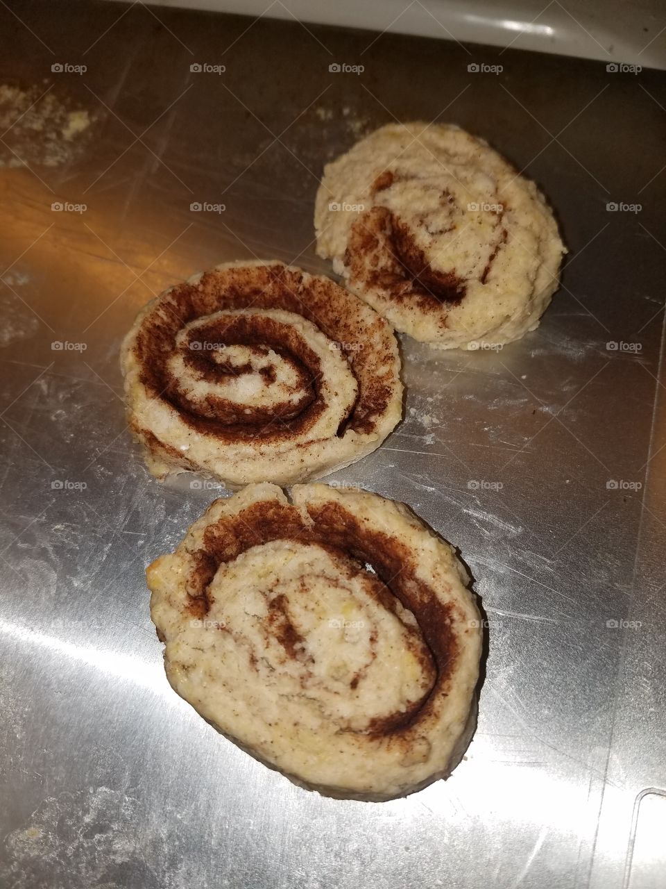 Cinnamon roll cookies we made.