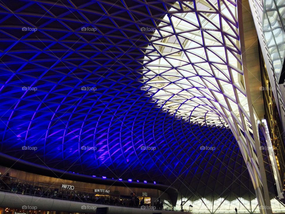 King's Cross Station - ceiling view
