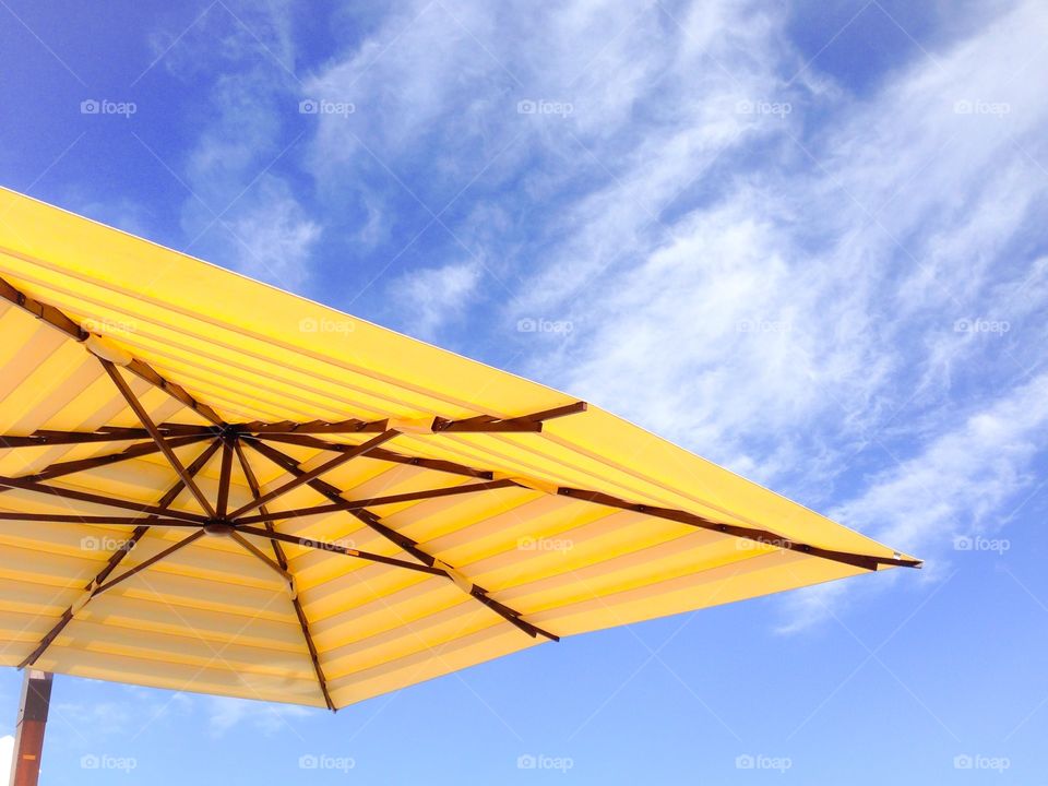 Yellow parasol. Yellow parasol
