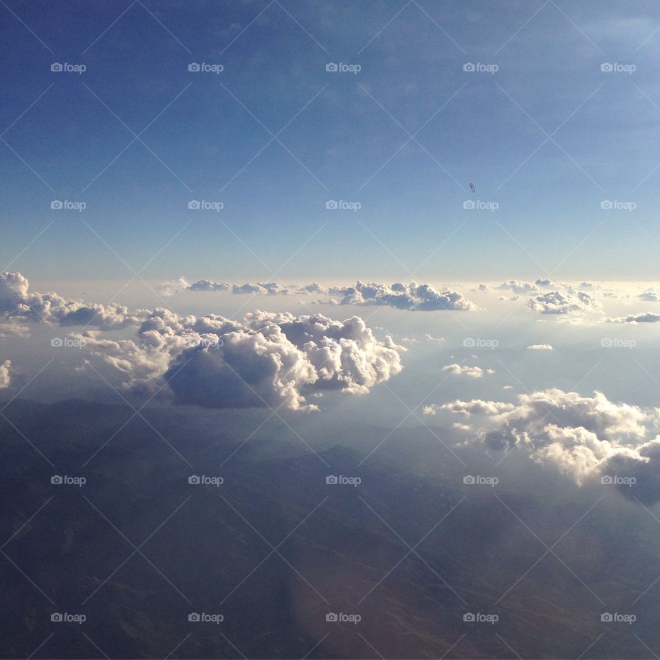 view from above . window seat