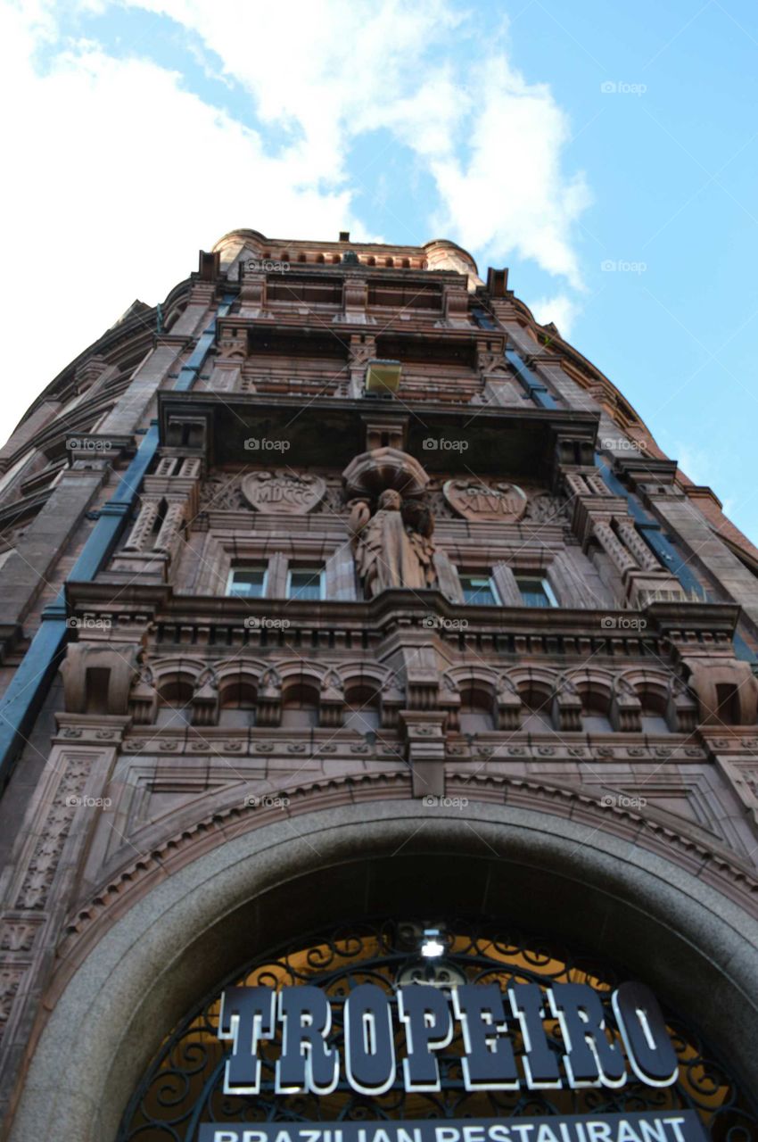 English architecture looking up