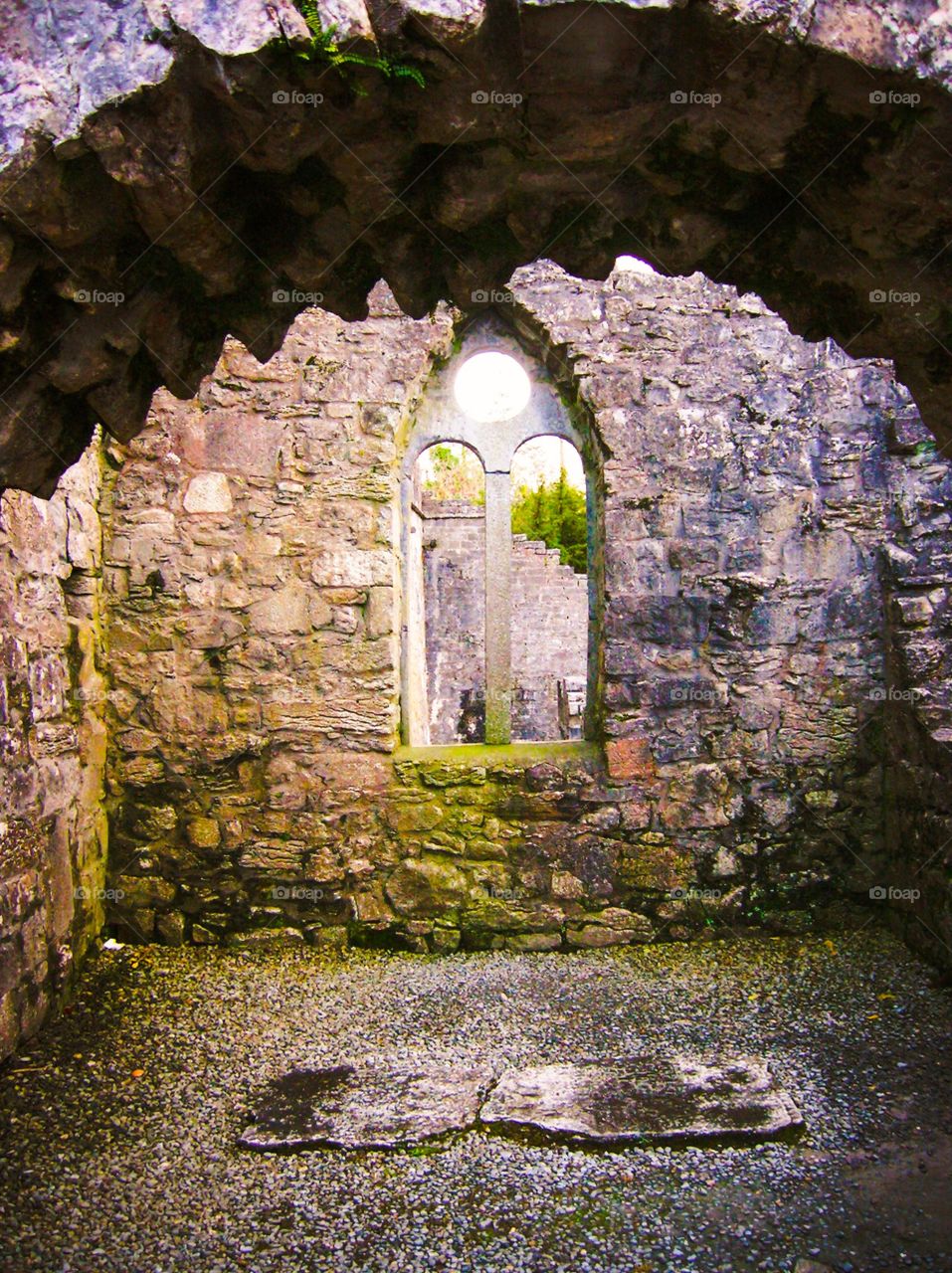 Mystical Window of Ireland. Enchanted window in Ireland