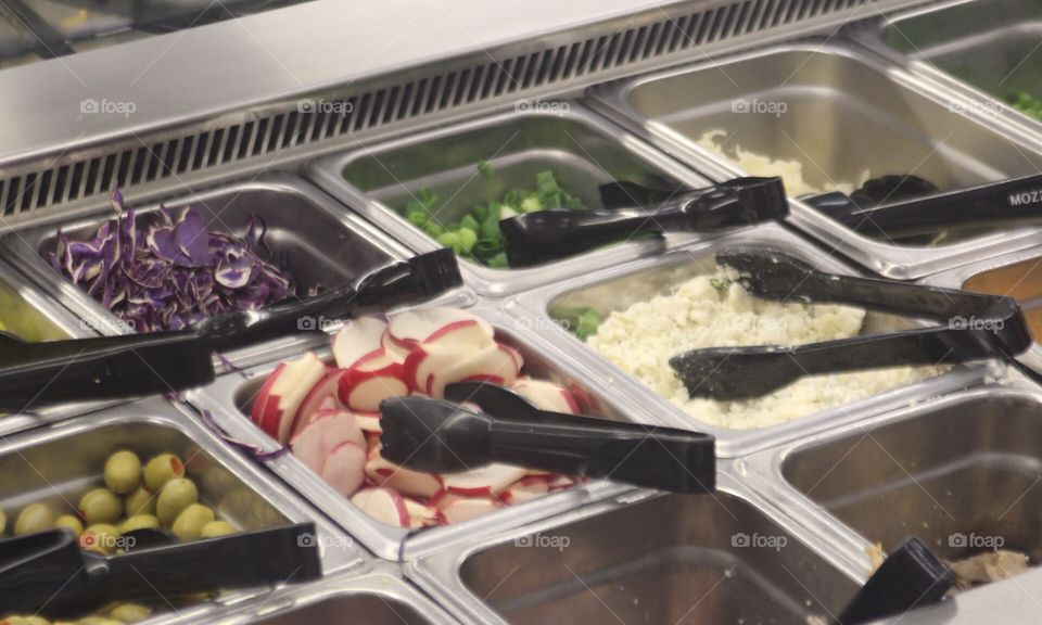 Salad bar buffet 
