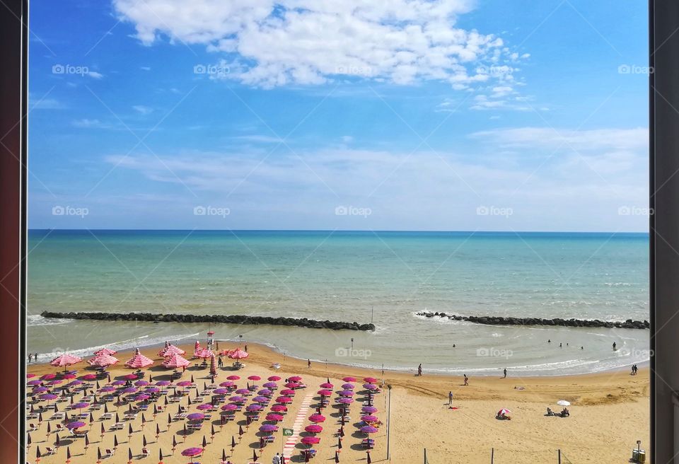 Montesilvano beach from above