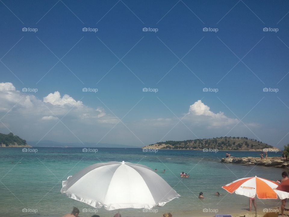 Beach,sand and sea in Greece