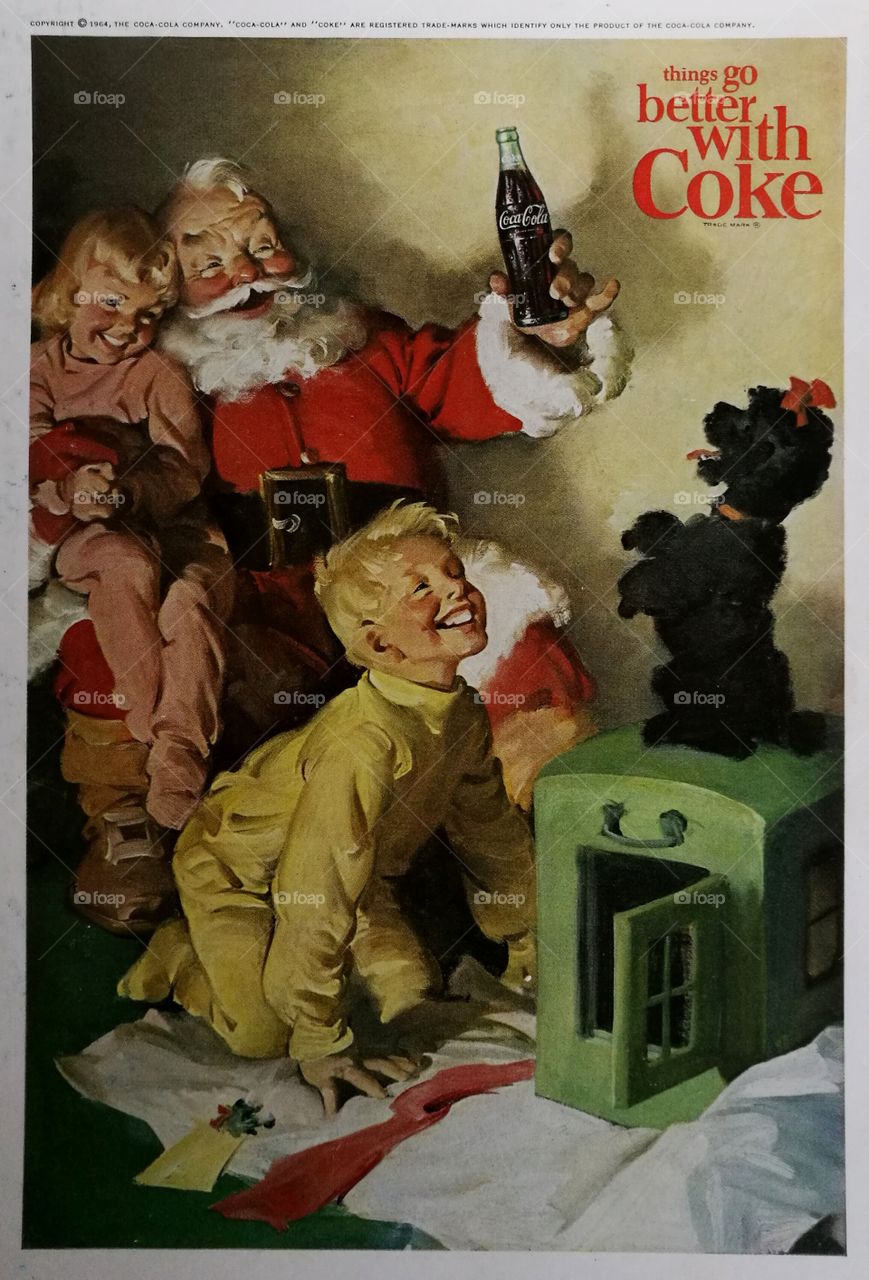 Vintage Coke Christmas Ad