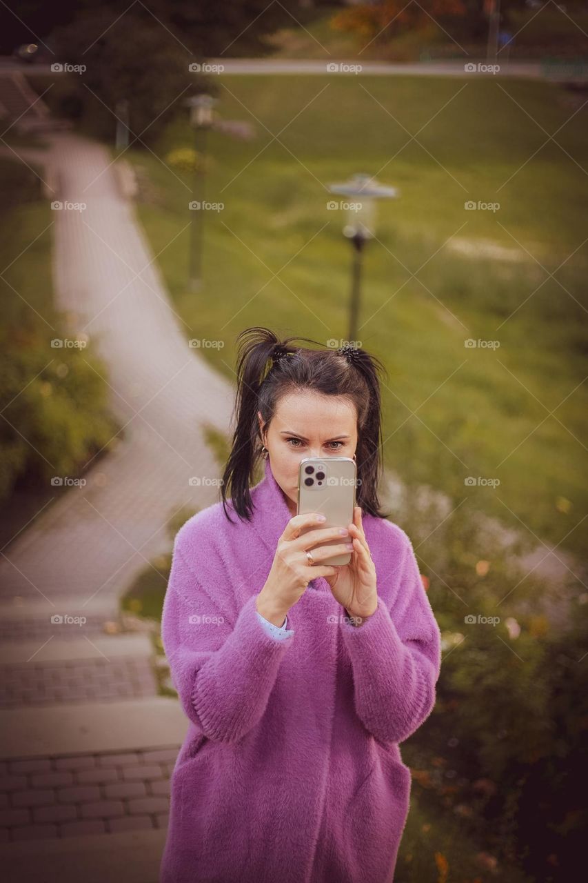 Taking photos with iPhone 