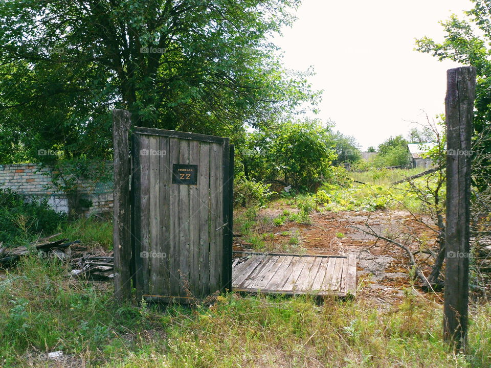 abandoned rural house