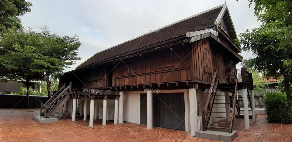 Antique house in Luangprabang Laos.