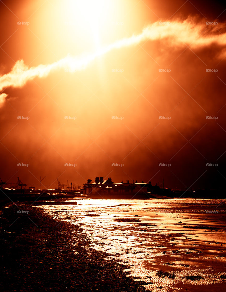 Sunset, Water, Dawn, Calamity, Beach