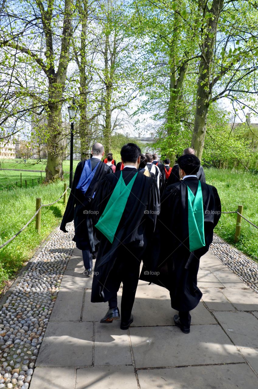 Graduation ceremony in Cambridge 