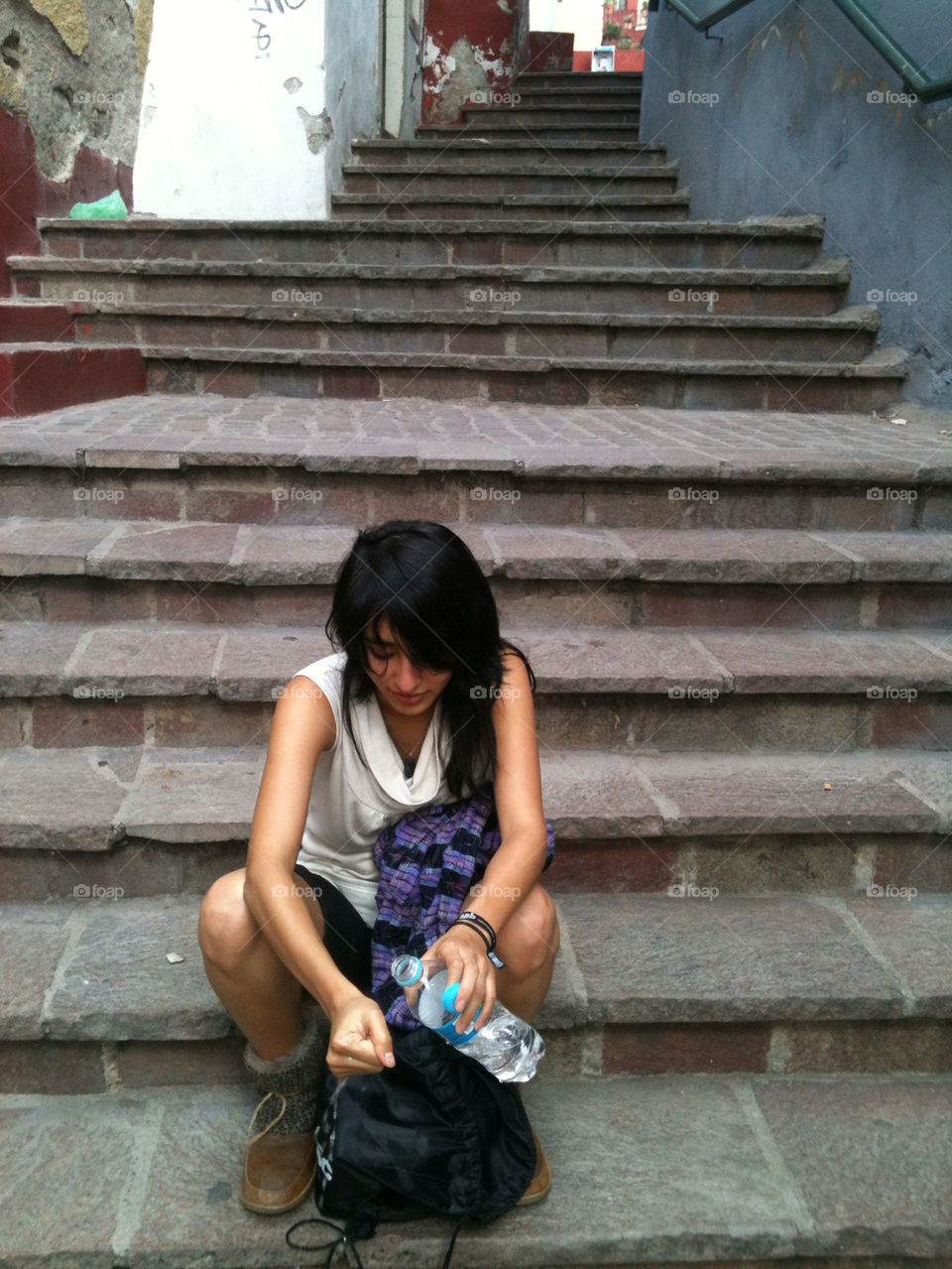 GIRL IN STAIRS