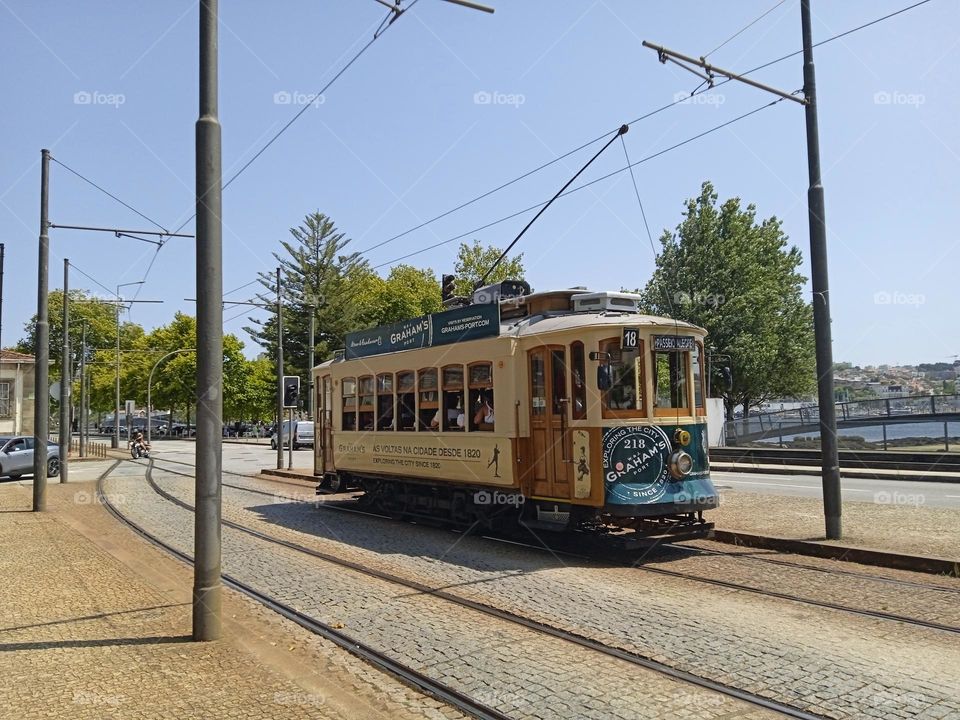 tram électrique de Porto Portugal