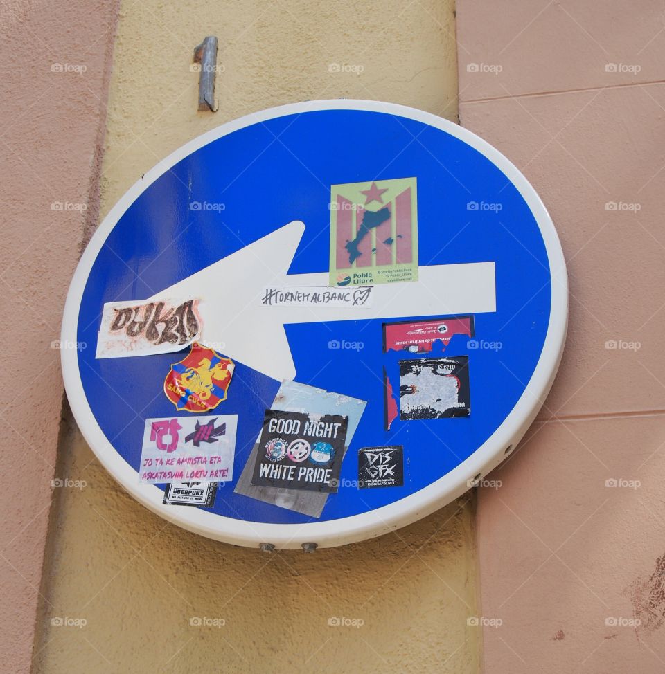 Mandatory address signal full of stickers