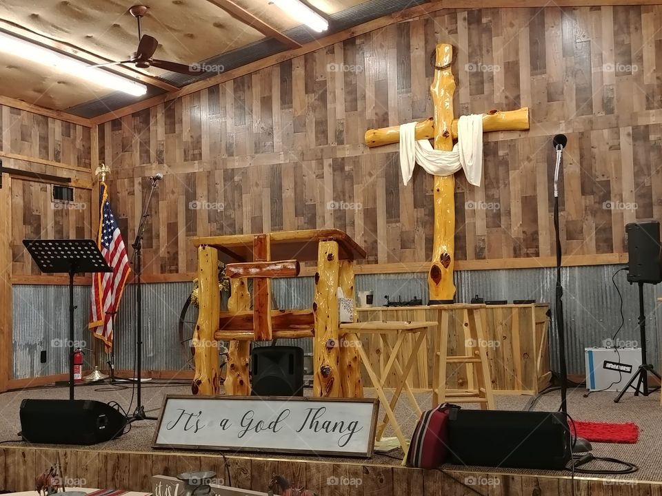 alter of the Cowboy Church