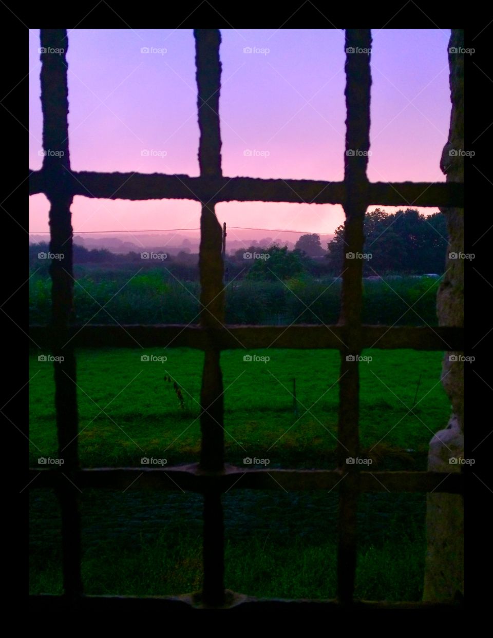 Castle Purple sunset
