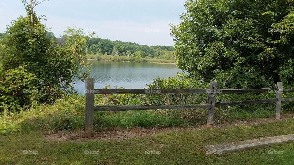 fence view. Huron Meadows, Michigan