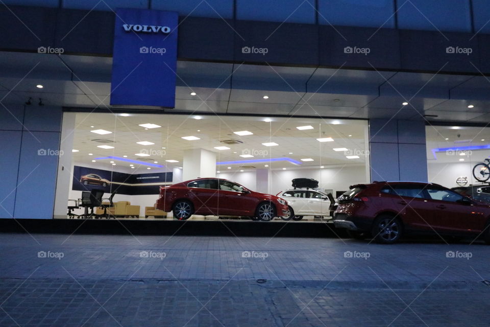car showroom