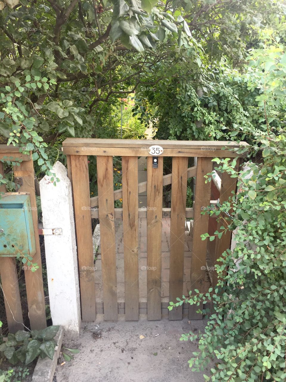 Wooden fence