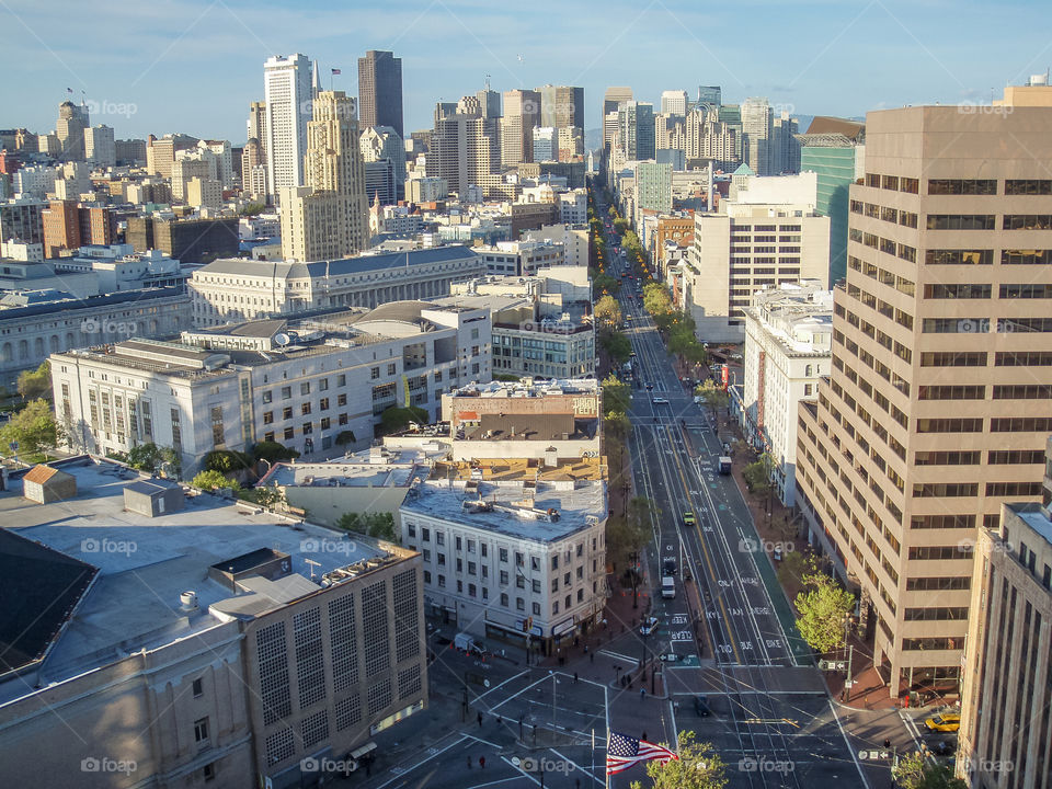 Market st downtown San Francisco California 