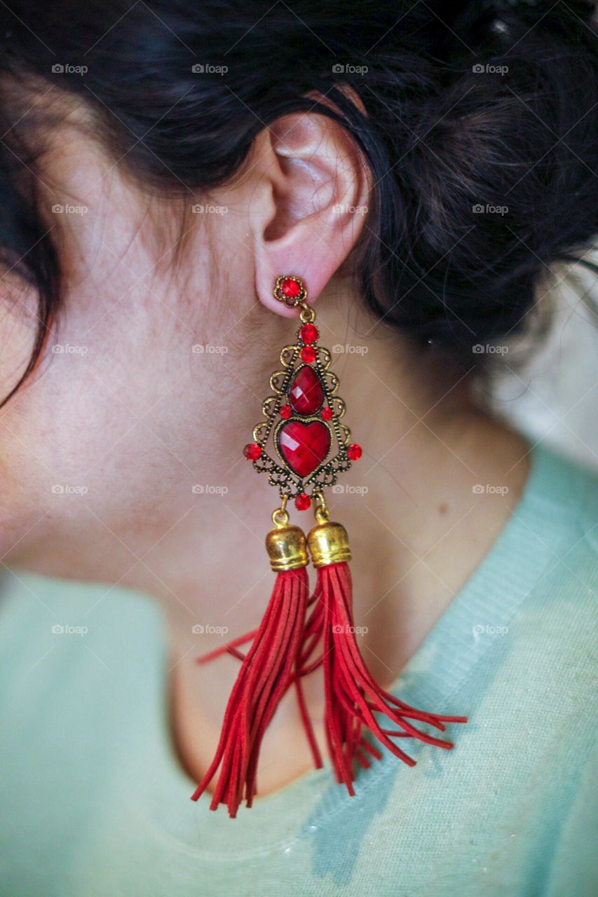 Red earings