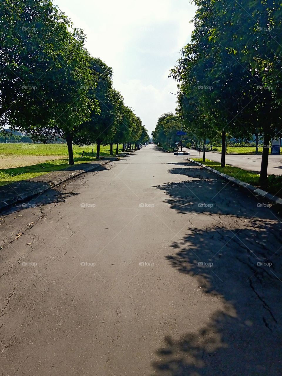 an empty street
