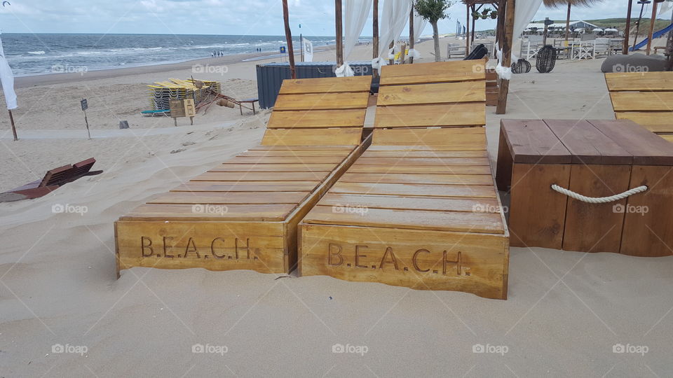 Sand Meer und Seele Baumeln lassen