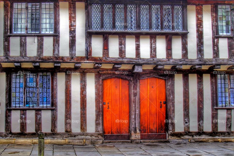 Stratford upon Avon - Tourist town famous for William Shakespeare Warwickshire in the English Midlands England UK  - Streets